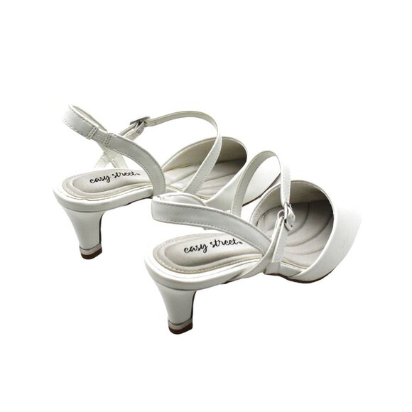 Easy Street White Pumps 7 Wide - Picture 6 of 7